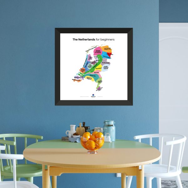 Print 'The Netherlands for Beginners' 50 x 50 cm - Image 4